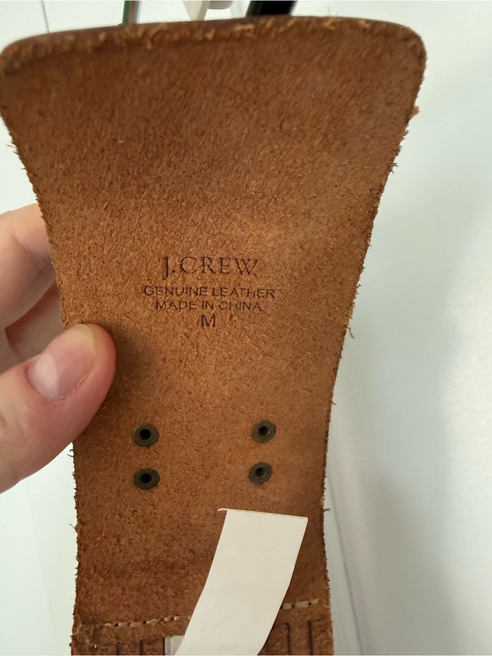 J. Crew wide leather belt - Picture 3 of 4